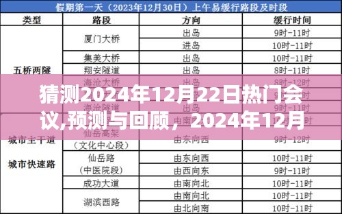 建议，揭秘与展望，2024年12月22日热门会议的影响力探析与回顾猜测会议内容展望报告。
