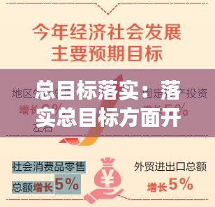 总目标落实：落实总目标方面开展的工作 