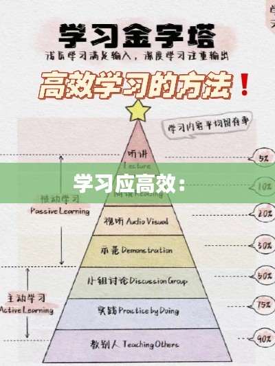 学习应高效： 