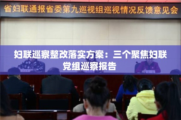 妇联巡察整改落实方案：三个聚焦妇联党组巡察报告 
