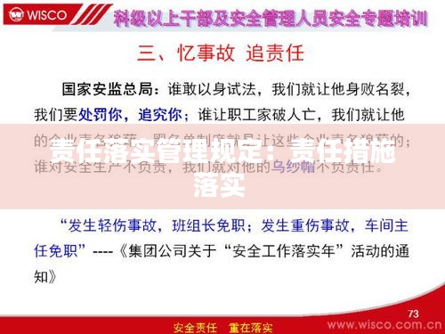 责任落实管理规定：责任措施落实 