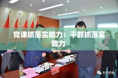 党课抓落实能力：干部抓落实能力 