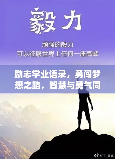 励志学业语录，勇闯梦想之路，智慧与勇气同行