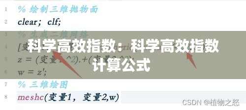 科学高效指数：科学高效指数计算公式 