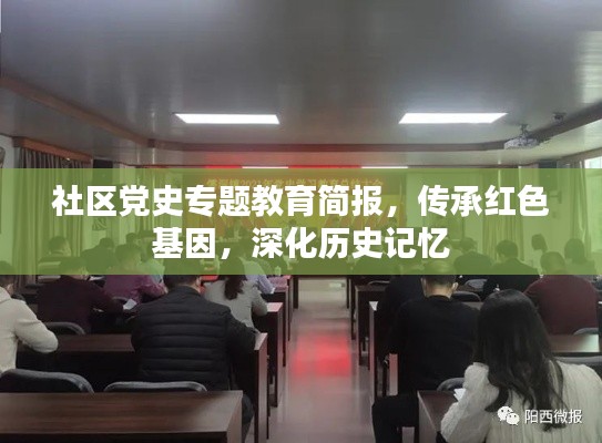 社区党史专题教育简报，传承红色基因，深化历史记忆