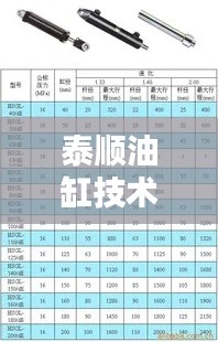 泰顺油缸技术规范要求： 