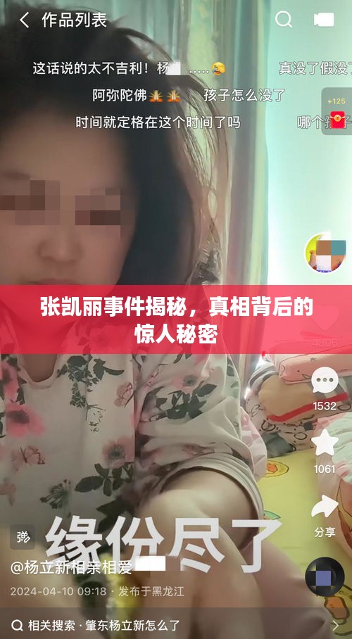 张凯丽事件揭秘，真相背后的惊人秘密