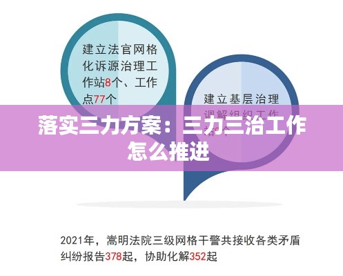 落实三力方案：三力三治工作怎么推进 