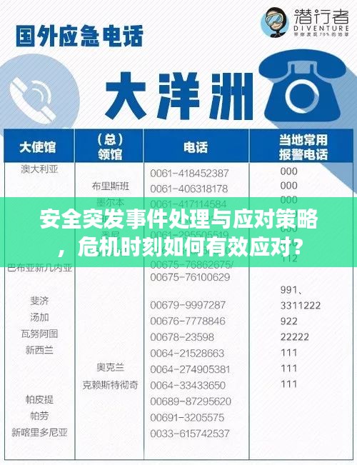 安全突发事件处理与应对策略，危机时刻如何有效应对？