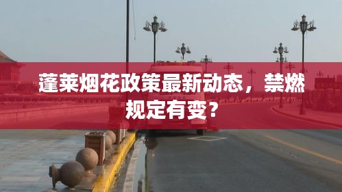 蓬莱烟花政策最新动态，禁燃规定有变？
