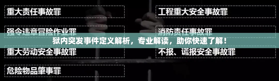 狱内突发事件定义解析，专业解读，助你快速了解！
