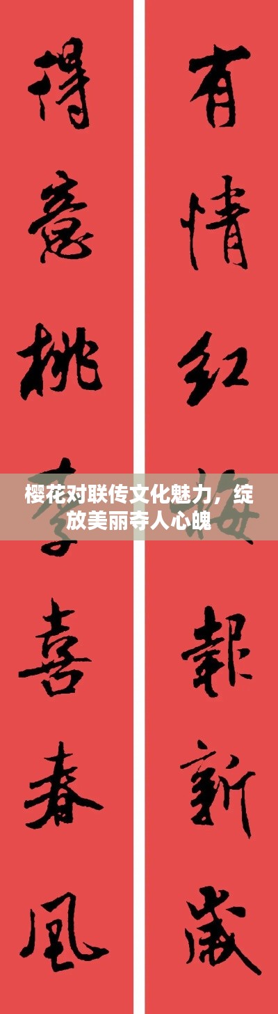 樱花对联传文化魅力，绽放美丽夺人心魄