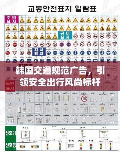 韩国交通规范广告，引领安全出行风尚标杆