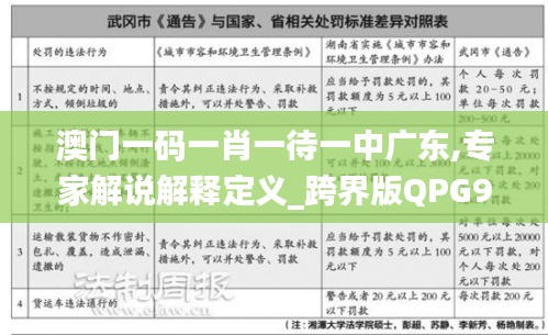 澳门一码一肖一待一中广东,专家解说解释定义_跨界版QPG9.71