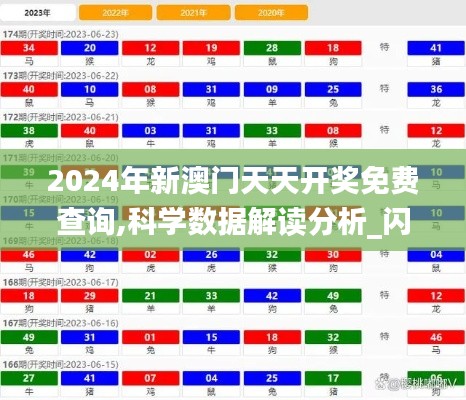 2024年新澳门天天开奖免费查询,科学数据解读分析_闪电版UND9.4