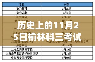 历史上的11月25日榆林科三考试热门场地回顾与概览