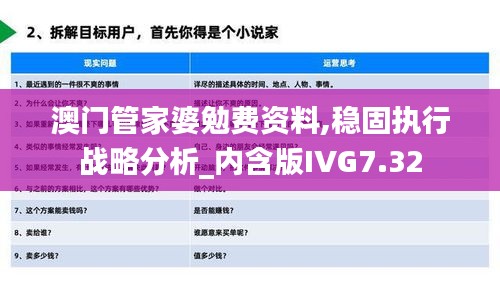 澳门管家婆勉费资料,稳固执行战略分析_内含版IVG7.32