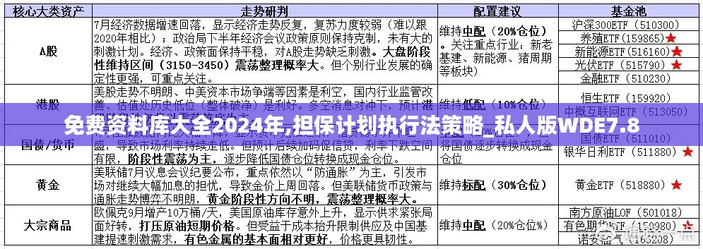 免费资料库大全2024年,担保计划执行法策略_私人版WDE7.8