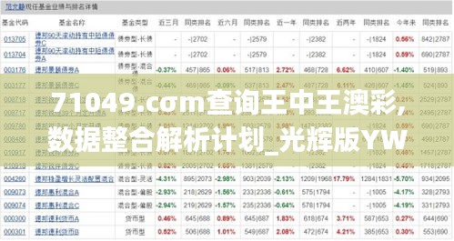 71049.cσm查询王中王澳彩,数据整合解析计划_光辉版YWJ8.15