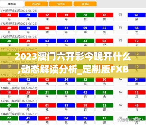 2023澳门六开彩今晚开什么,动态解读分析_定制版FXB8.41
