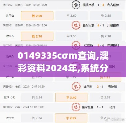 0149335cσm查询,澳彩资料2024年,系统分析方案设计_影像处理版BYE79.433