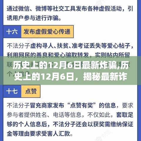 揭秘历史上的12月6日诈骗演变与最新手法揭秘