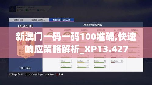 新澳门一码一码100准确,快速响应策略解析_XP13.427