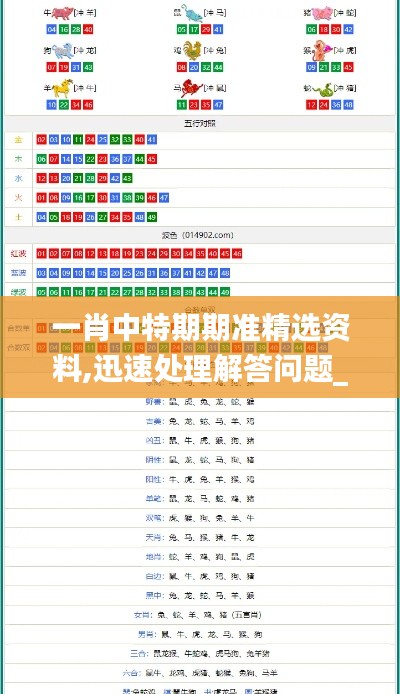一肖中特期期准精选资料,迅速处理解答问题_V7.983
