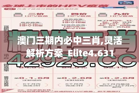 澳门三期内必中三肖,灵活解析方案_Elite4.631