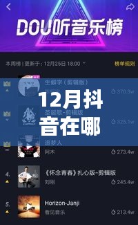 揭秘十二月抖音新功能，热门榜单引领潮流风尚！