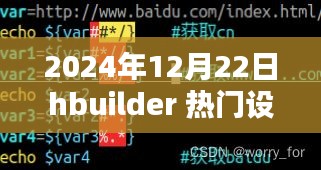 HBuilder热门设置详解，引领未来的开发环境配置指南（最新2024年12月版）