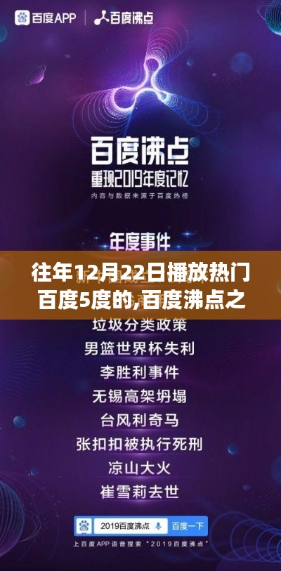 历年12月22日百度沸点之夜回顾，热门搜索背后的故事与影响