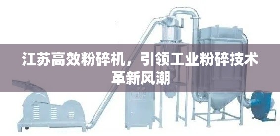 江苏高效粉碎机，引领工业粉碎技术革新风潮