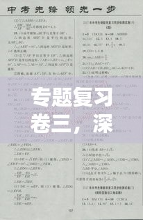 专题复习卷三，深化理解，助力备考冲刺！
