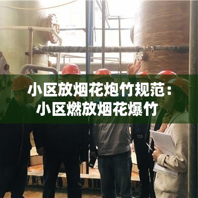 小区放烟花炮竹规范：小区燃放烟花爆竹 