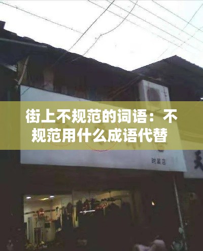 街上不规范的词语：不规范用什么成语代替 