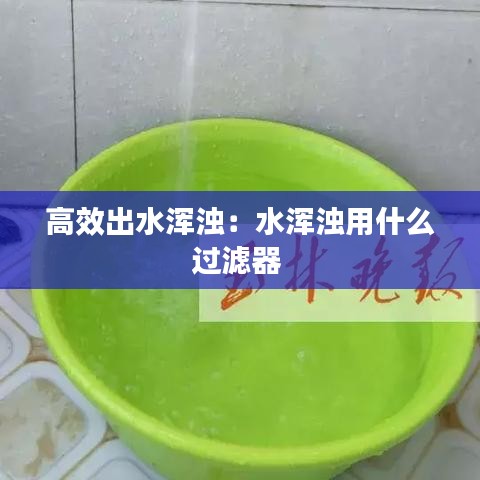 高效出水浑浊：水浑浊用什么过滤器 