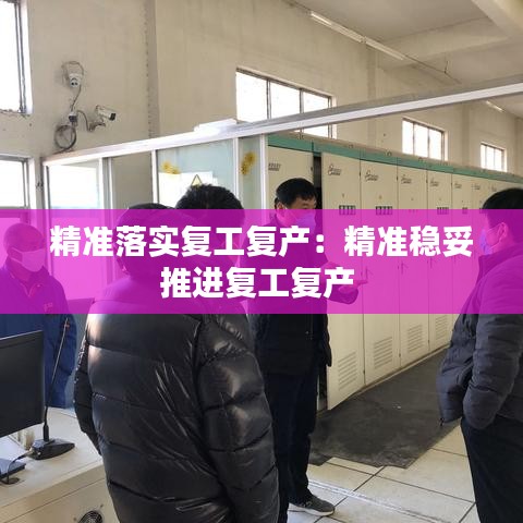 精准落实复工复产：精准稳妥推进复工复产 