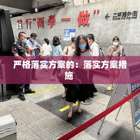 严格落实方案的：落实方案措施 