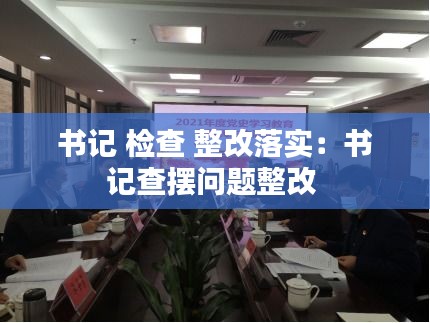 书记 检查 整改落实：书记查摆问题整改 