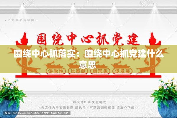 围绕中心抓落实：围绕中心抓党建什么意思 