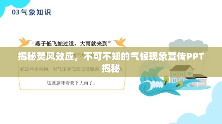 揭秘焚风效应，不可不知的气候现象宣传PPT揭秘
