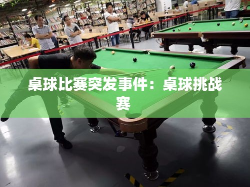 桌球比赛突发事件：桌球挑战赛 
