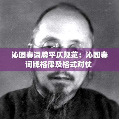 沁园春词牌平仄规范：沁园春词牌格律及格式对仗 