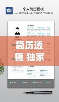 简历透镜 独家免费：简历100套 