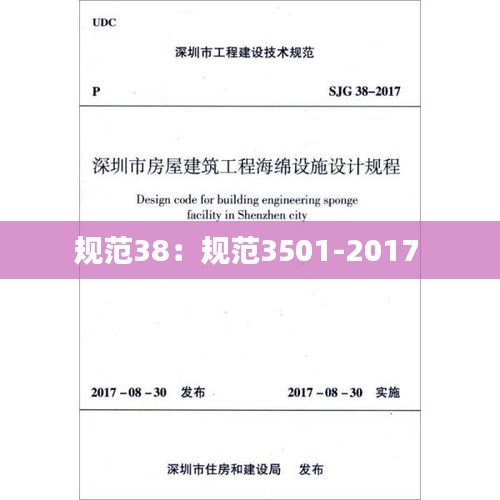 规范38：规范3501-2017 