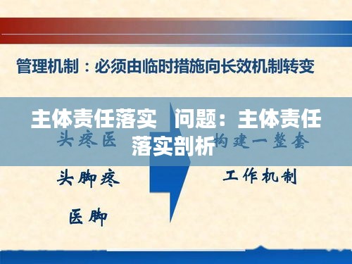 主体责任落实   问题：主体责任落实剖析 