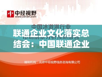 联通企业文化落实总结会：中国联通企业文化手册 