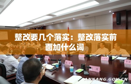 整改要几个落实：整改落实前面加什么词 