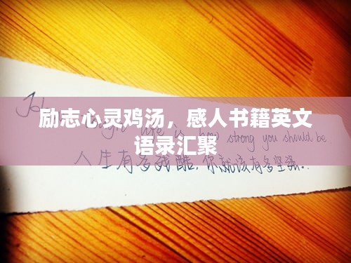 励志心灵鸡汤，感人书籍英文语录汇聚